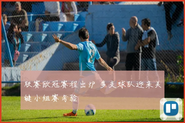 联赛欧冠赛程出炉 多支球队迎来关键小组赛考验