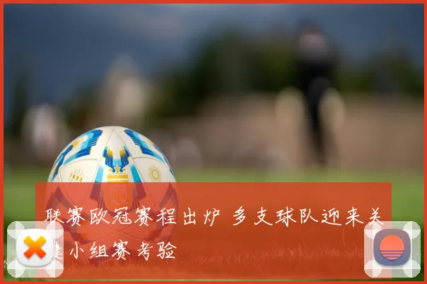 联赛欧冠赛程出炉 多支球队迎来关键小组赛考验